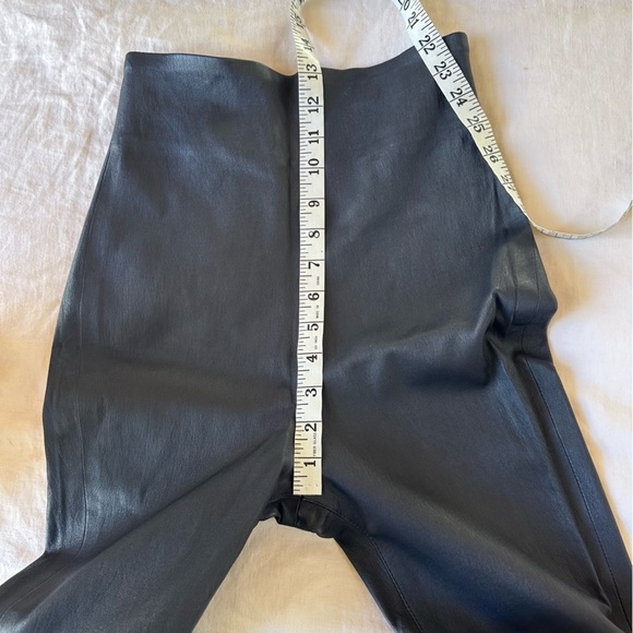 SABLYN Jessica Leather Zipper Pants in Navy Blue Size Small - Picture 12 of 13
